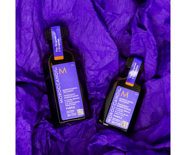 ahk olejov starostlivos s fialovmi pigmentmi Moroccanoil Treatment Purple - 50 ml
