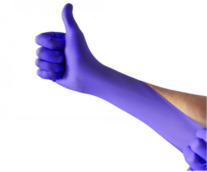 Nitrilov rukavice Espeon Nitril Ideal - 100 ks, tmavo modr, vekos M