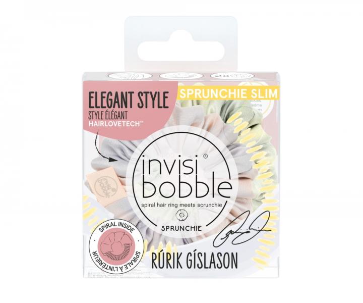 Ozdobn pirlov gumiky Invisibobble Sprunchie Slim Twist it Up - 2 ks