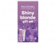 Darekov sada na neutralizciu ltch tnov Paul Mitchell Clean Beauty Shiny Blonde Gift Set