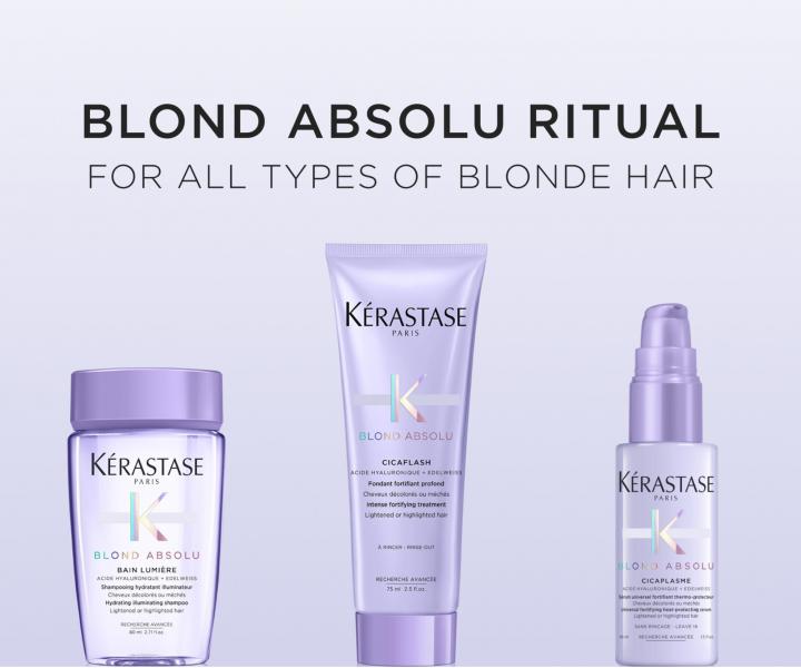 Darekov cestovn sada pre blond vlasy Krastase Blond Absolu Essentials Set For Blonde Hair