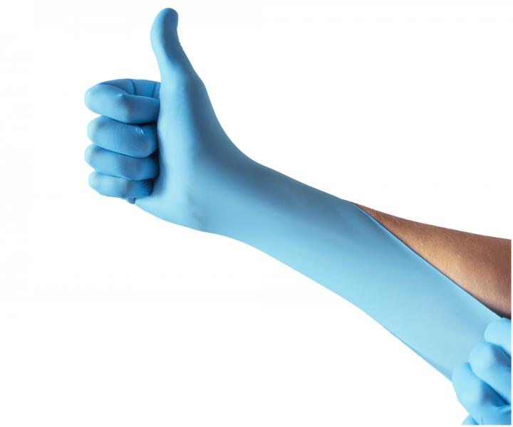 Nitrilov rukavice Espeon Nitril Soft - 100 ks, modr, vekos M