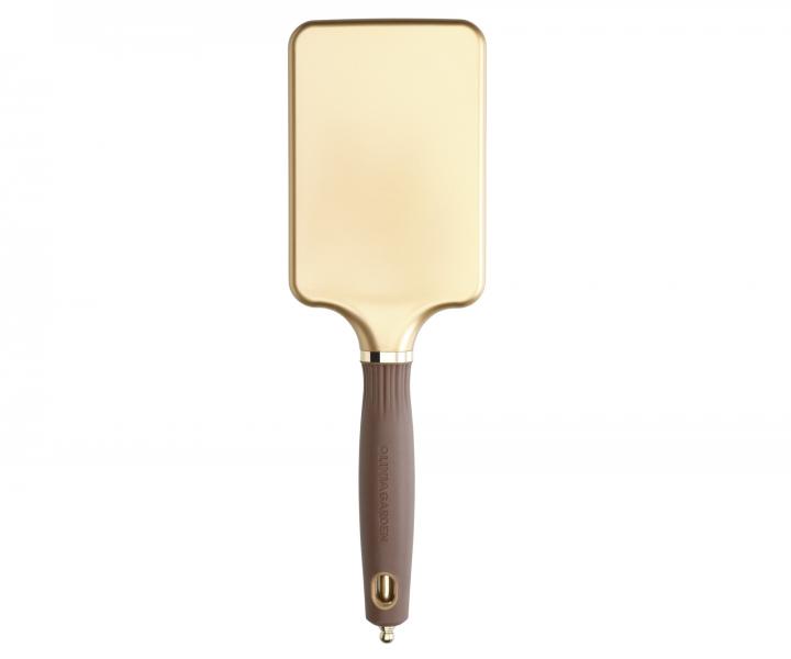 Kefa na vlasy Olivia Garden Expert Care Rectangular Paddle Brush L - zlato-hned