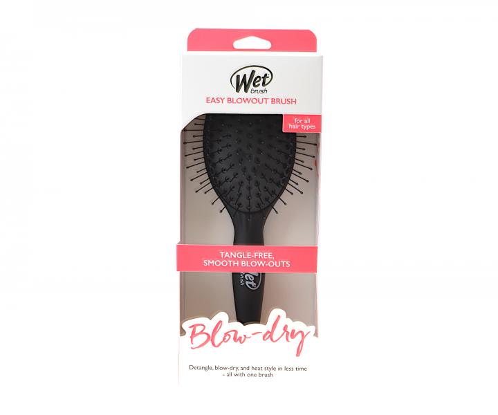 Kefa na rozesvanie a fkanie vlasov Wet Brush Easy Blow Out Brush - ierna