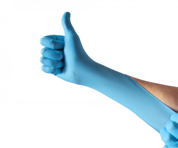 Silnejie nitrilov rukavice Espeon Nitril Ideal 3 - 100 ks, modr, vekos M